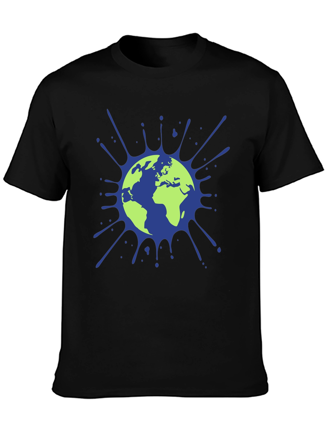 Earth Splatter Graphic Tee - Eco-Friendly Design