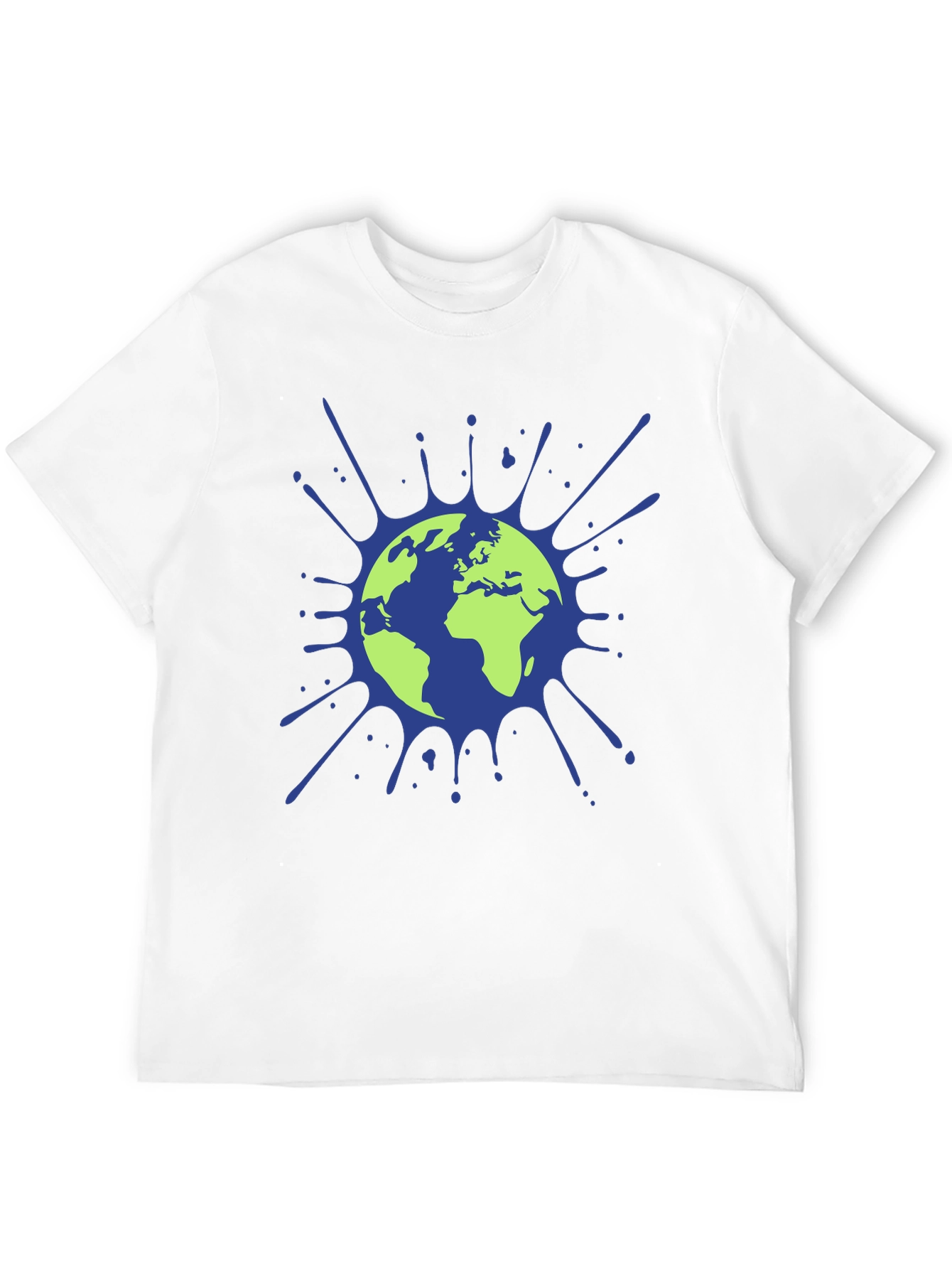 Earth Splatter Graphic Tee - Eco-Friendly Design