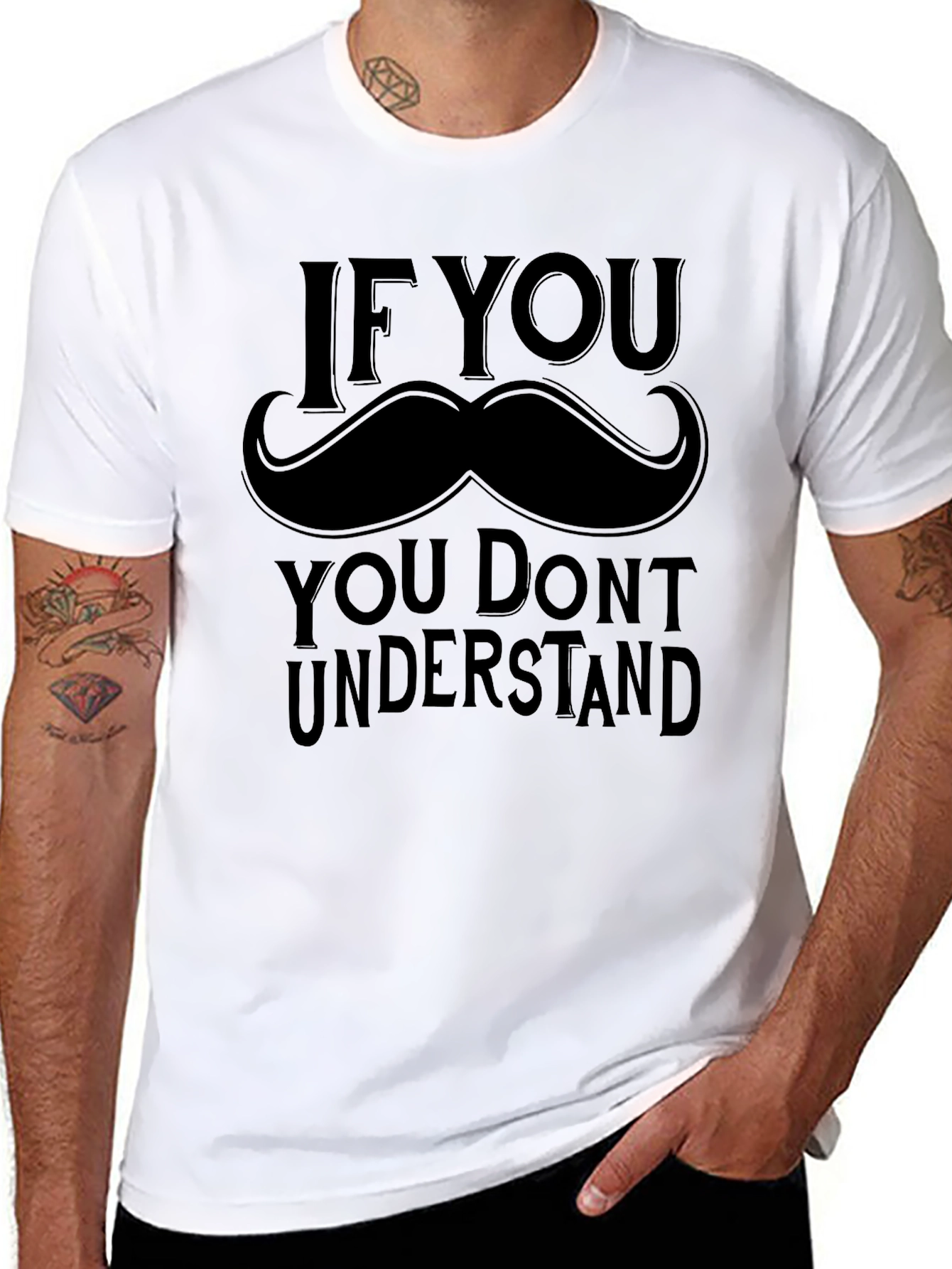 If You Mustache Funny Graphic Tee