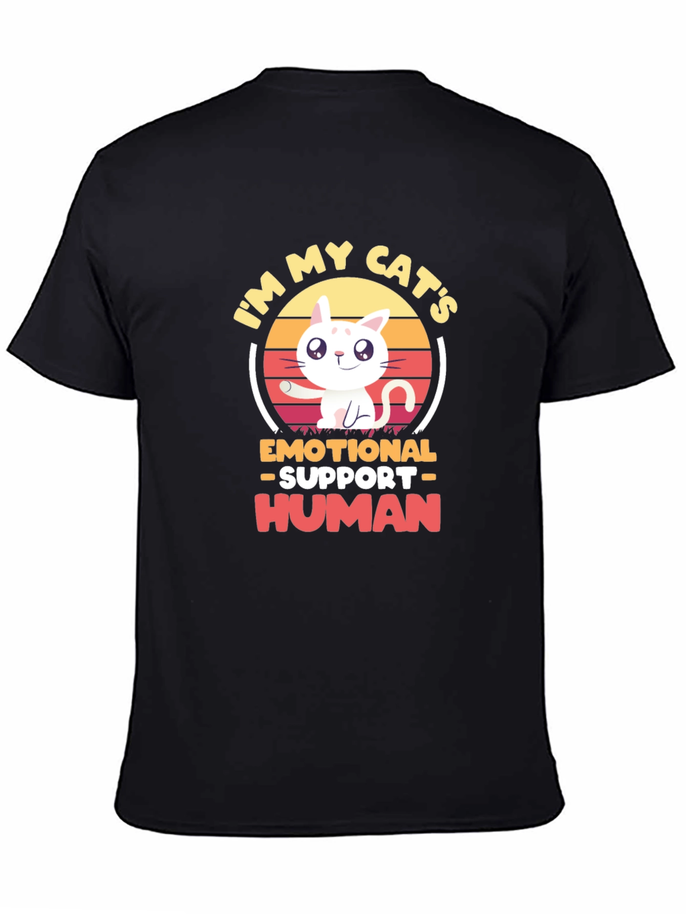 Emotional Support Human Cat T-Shirt