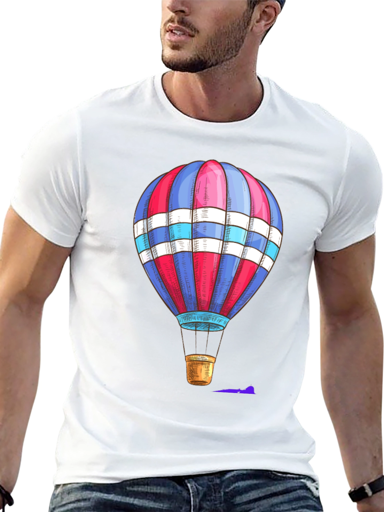 Hot Air Balloon Graphic T-Shirt