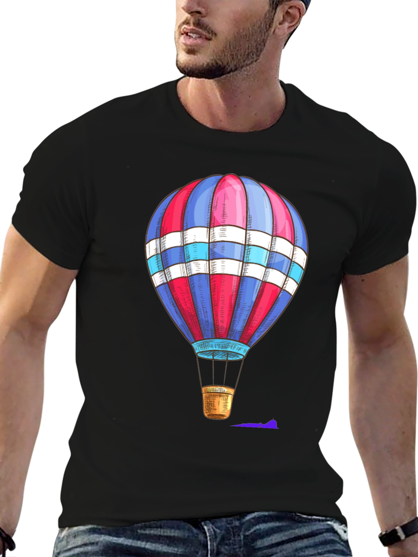 Hot Air Balloon Graphic T-Shirt