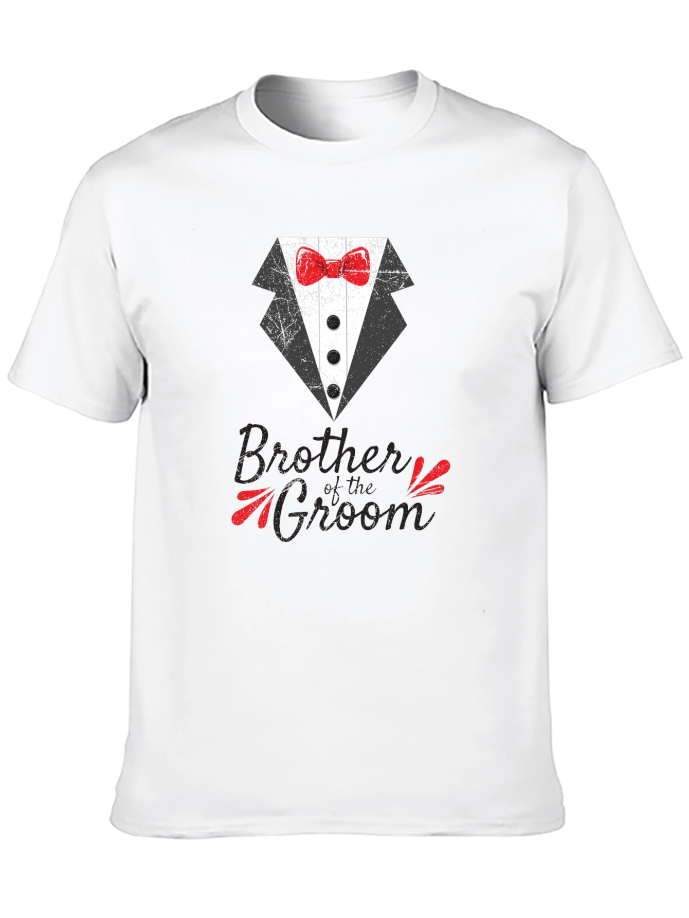 Brother of the Groom Tuxedo Graphic T-Shirt