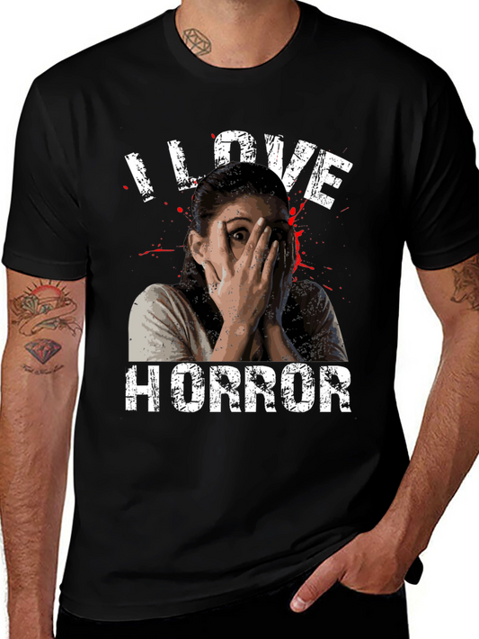 I Love Horror Graphic T-Shirt