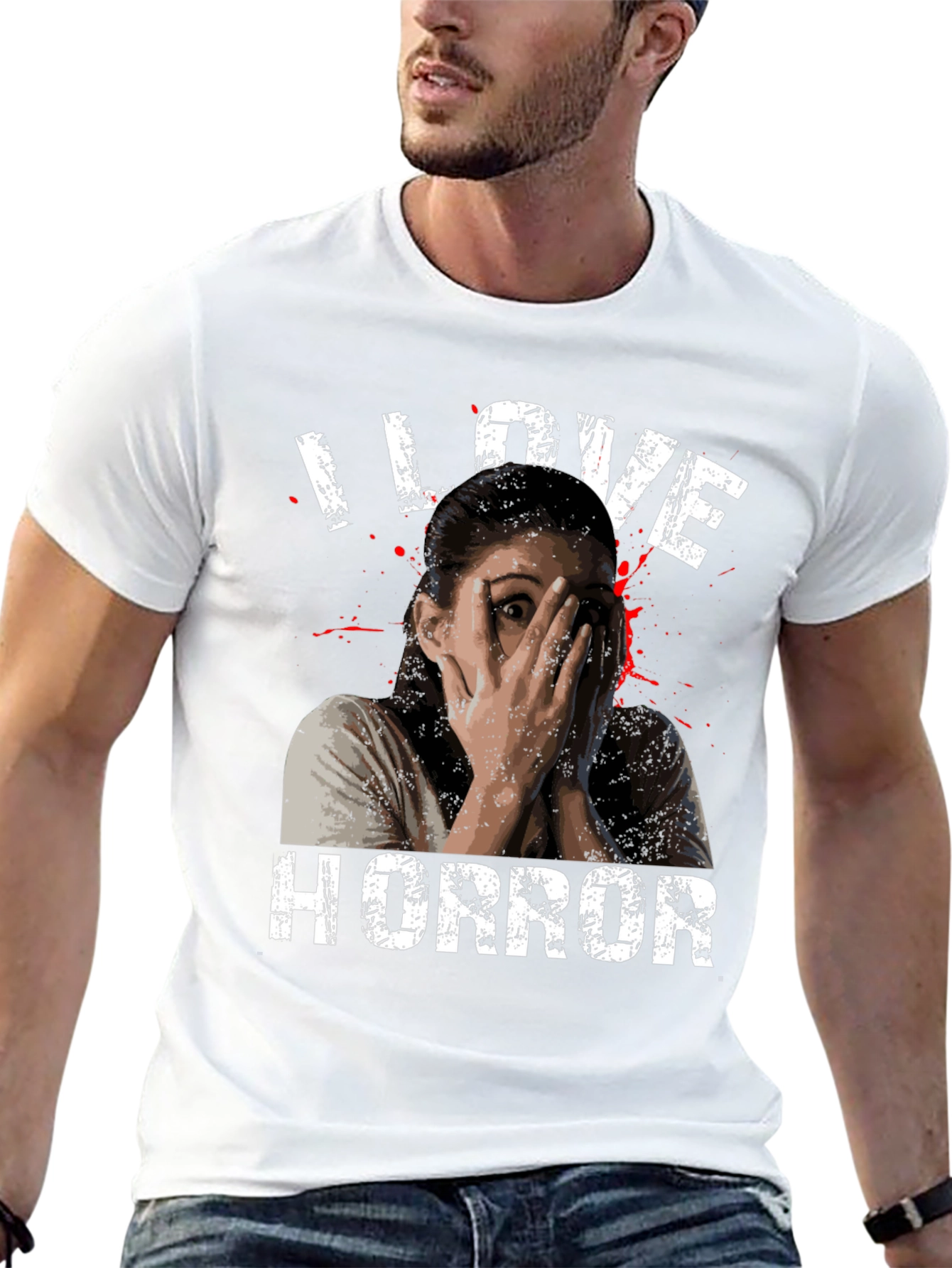 I Love Horror Graphic T-Shirt