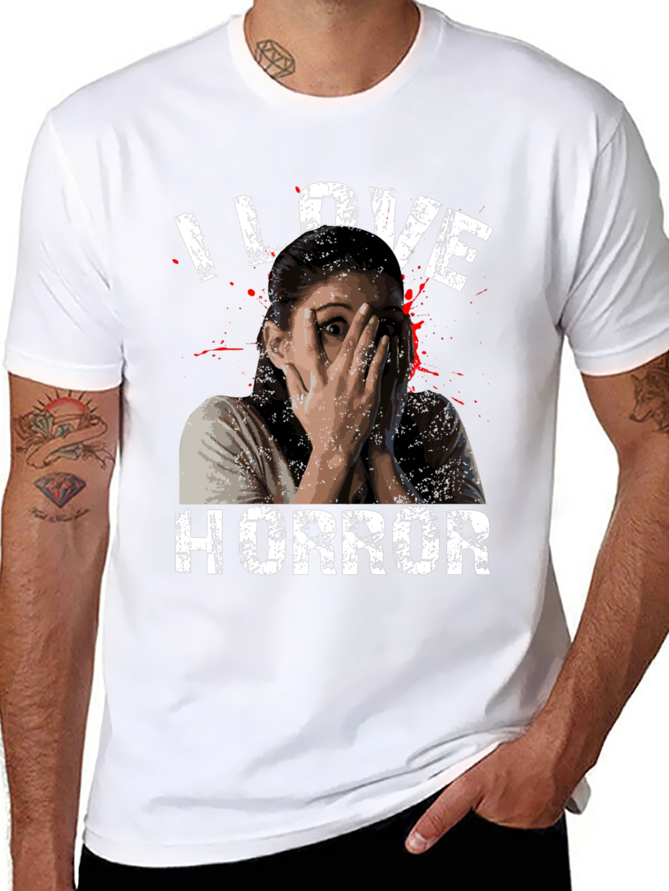 I Love Horror Graphic T-Shirt