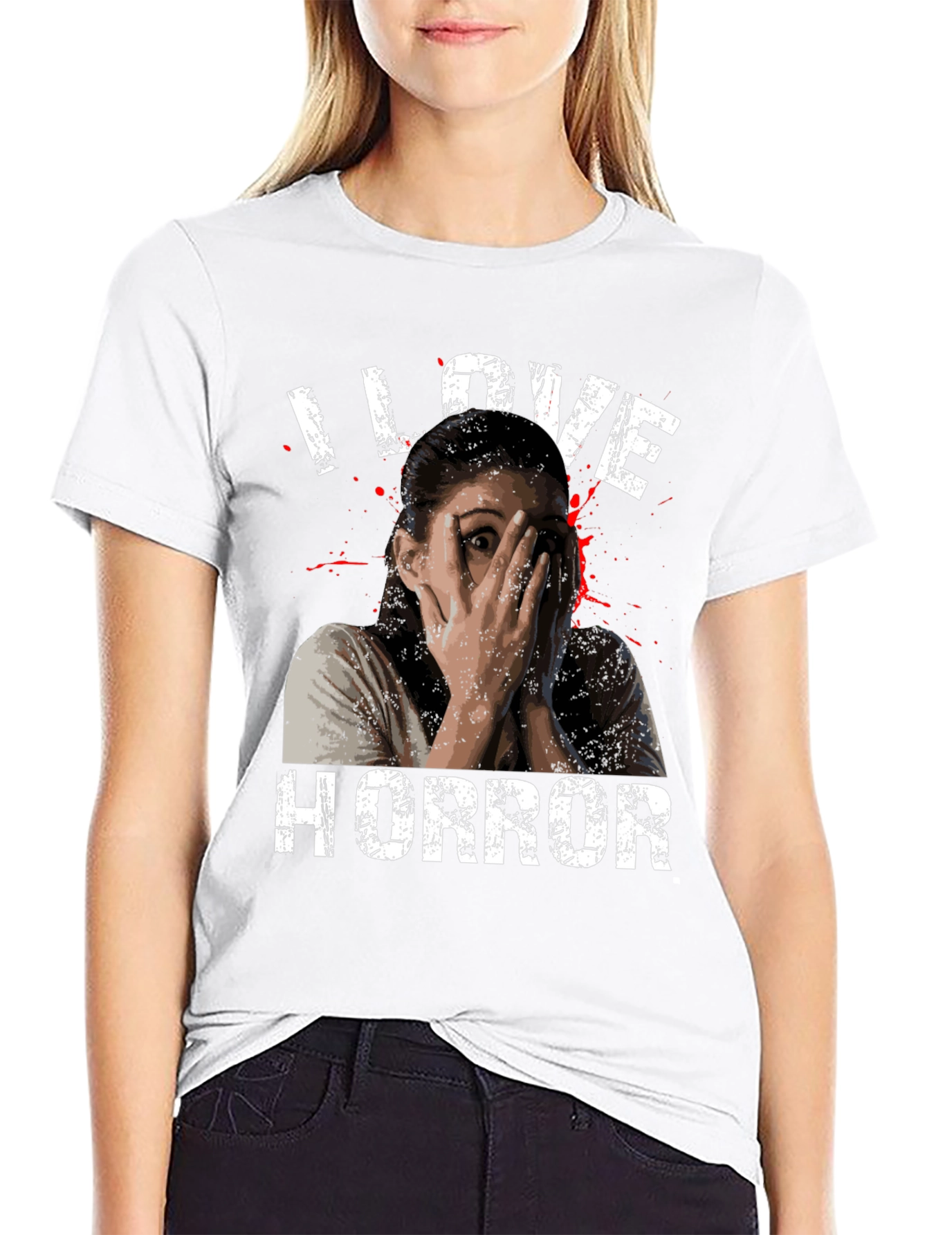 I Love Horror Graphic T-Shirt