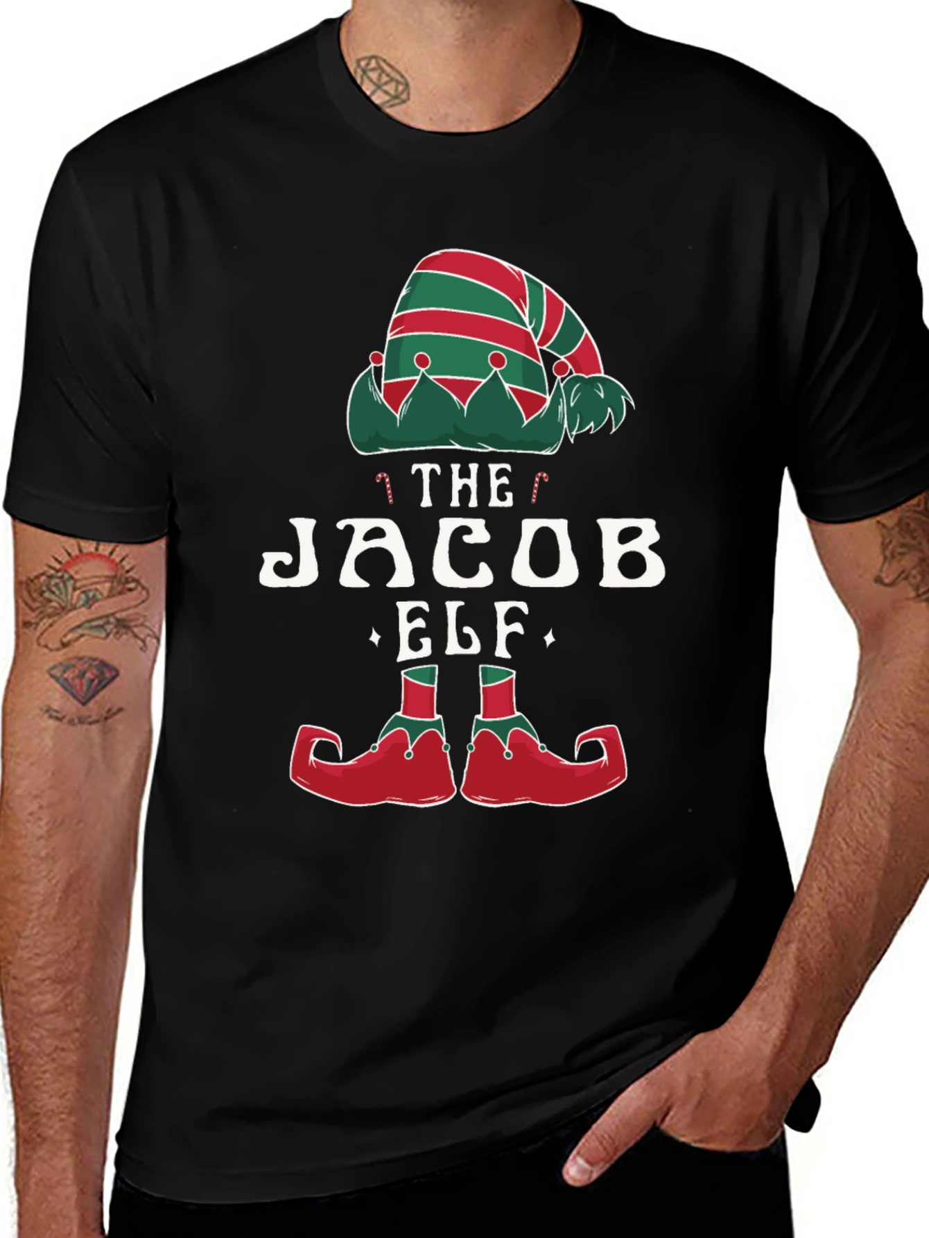 The Jacob Elf Christmas T-Shirt - Holiday Tee