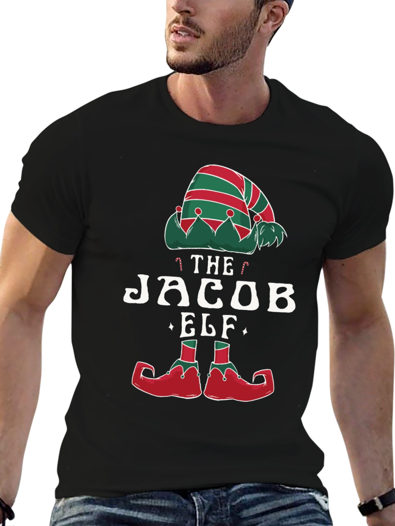 The Jacob Elf Christmas T-Shirt - Holiday Tee