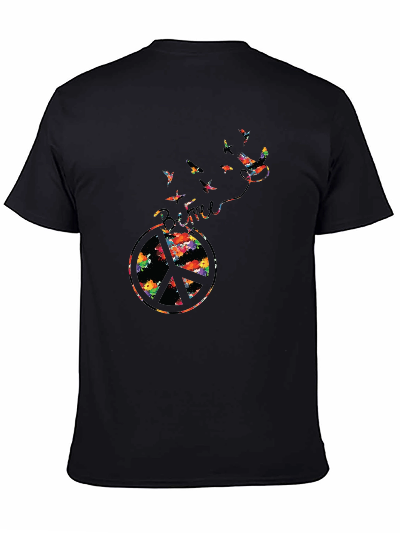 Peace Symbol Bird T-Shirt - Be Free