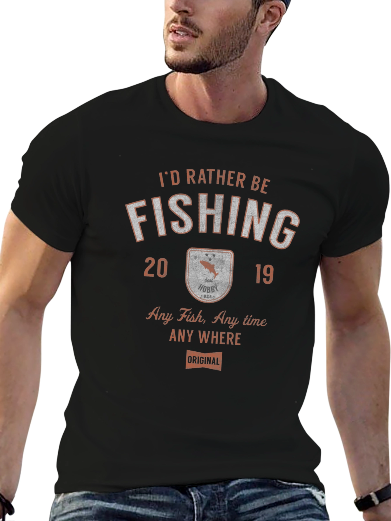 Id Rather Be Fishing Graphic T-Shirt