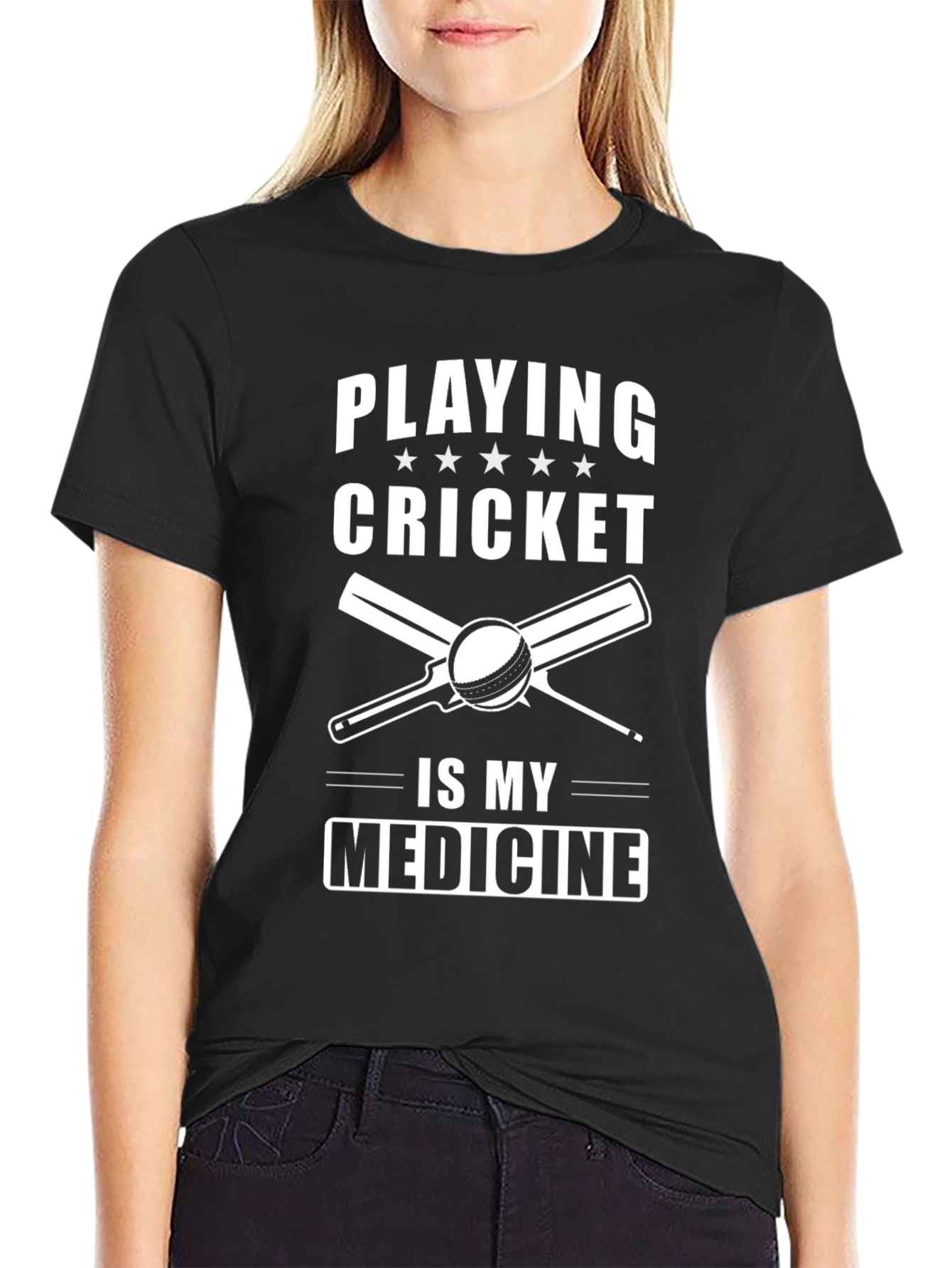 Cricket is My Medicine Graphic Tee