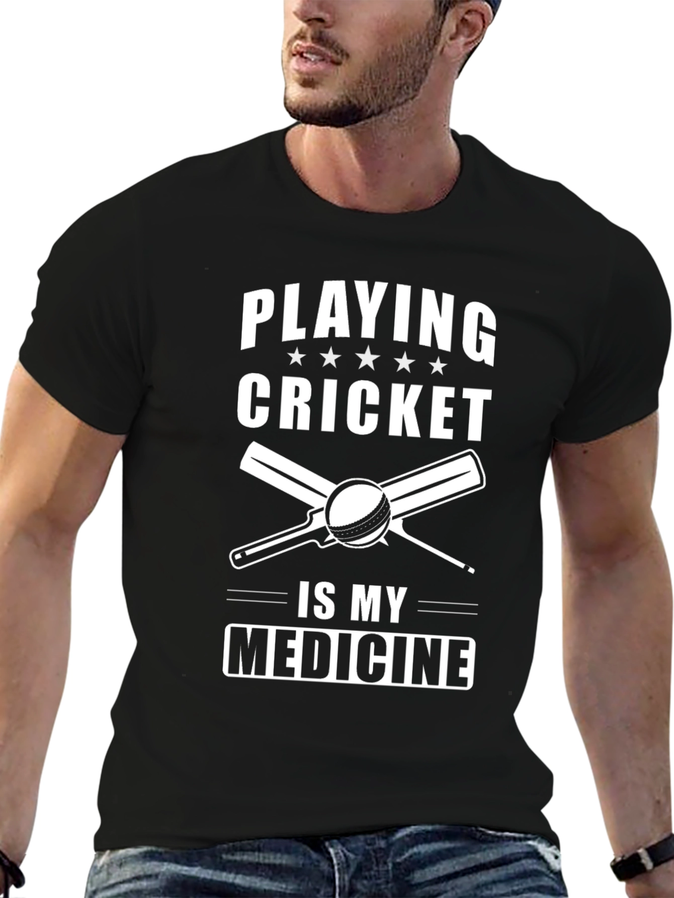 Cricket is My Medicine Graphic Tee