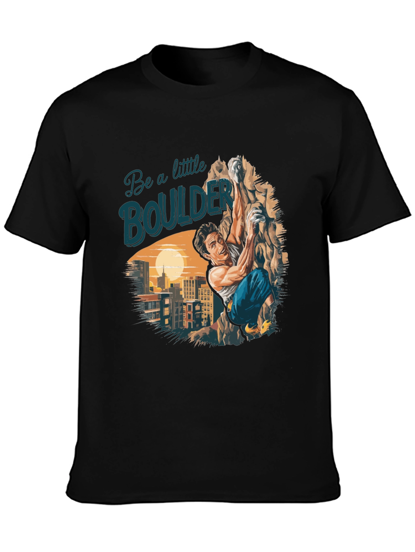 Boulder Climbing Graphic T-Shirt
