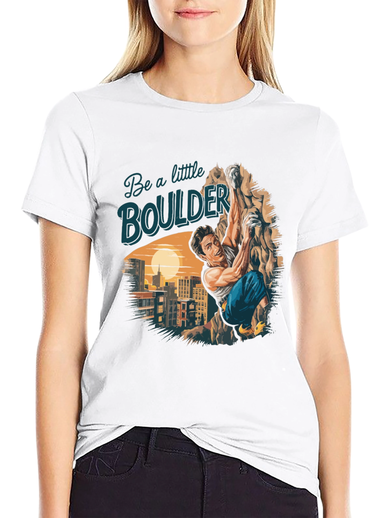 Boulder Climbing Graphic T-Shirt