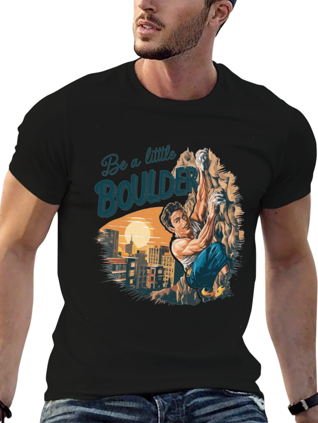 Boulder Climbing Graphic T-Shirt