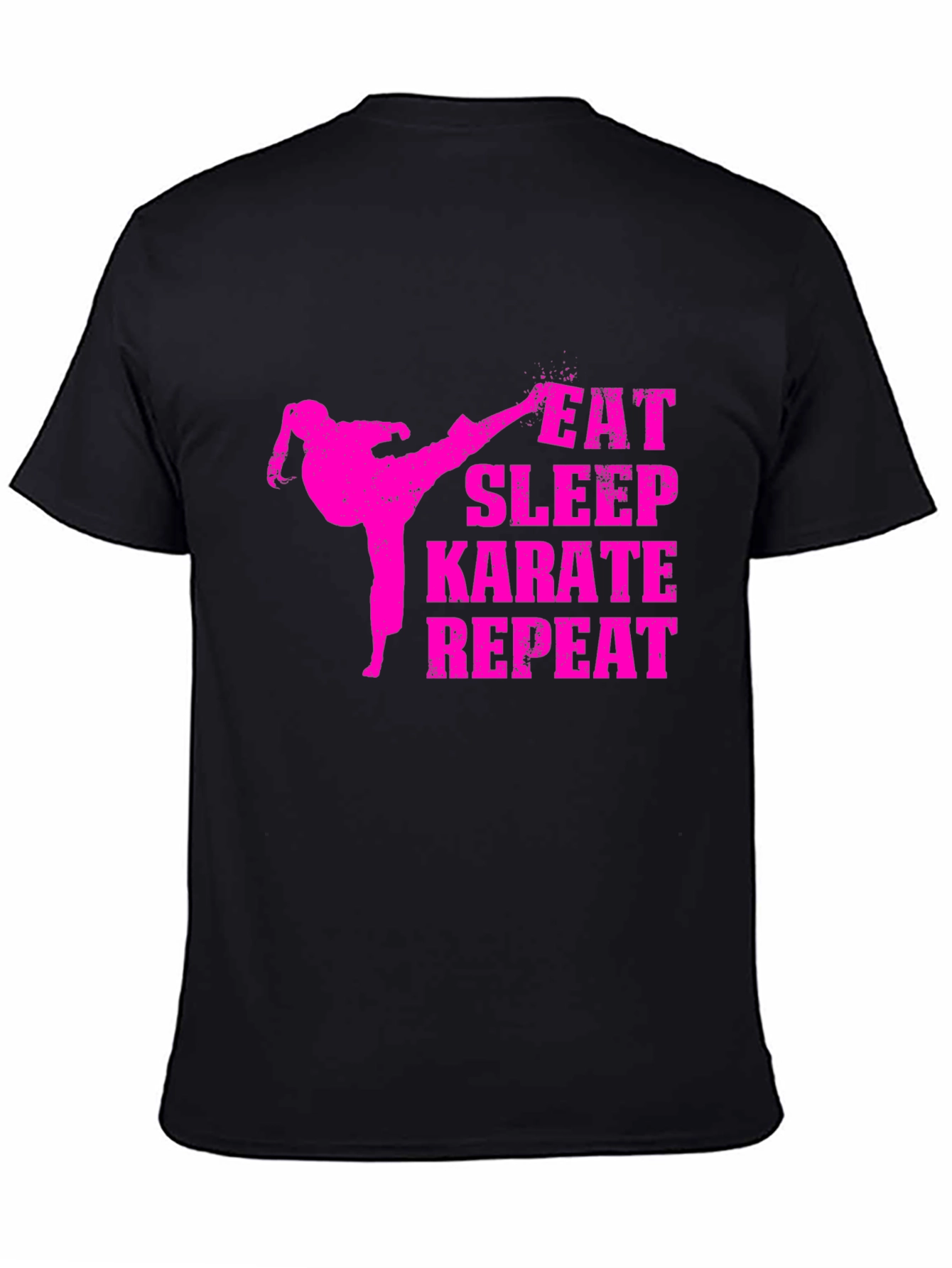 Eat Sleep Karate Repeat Black T-Shirt