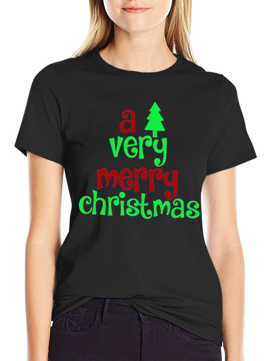 A Very Merry Christmas T-Shirt - Holiday Festive Tee