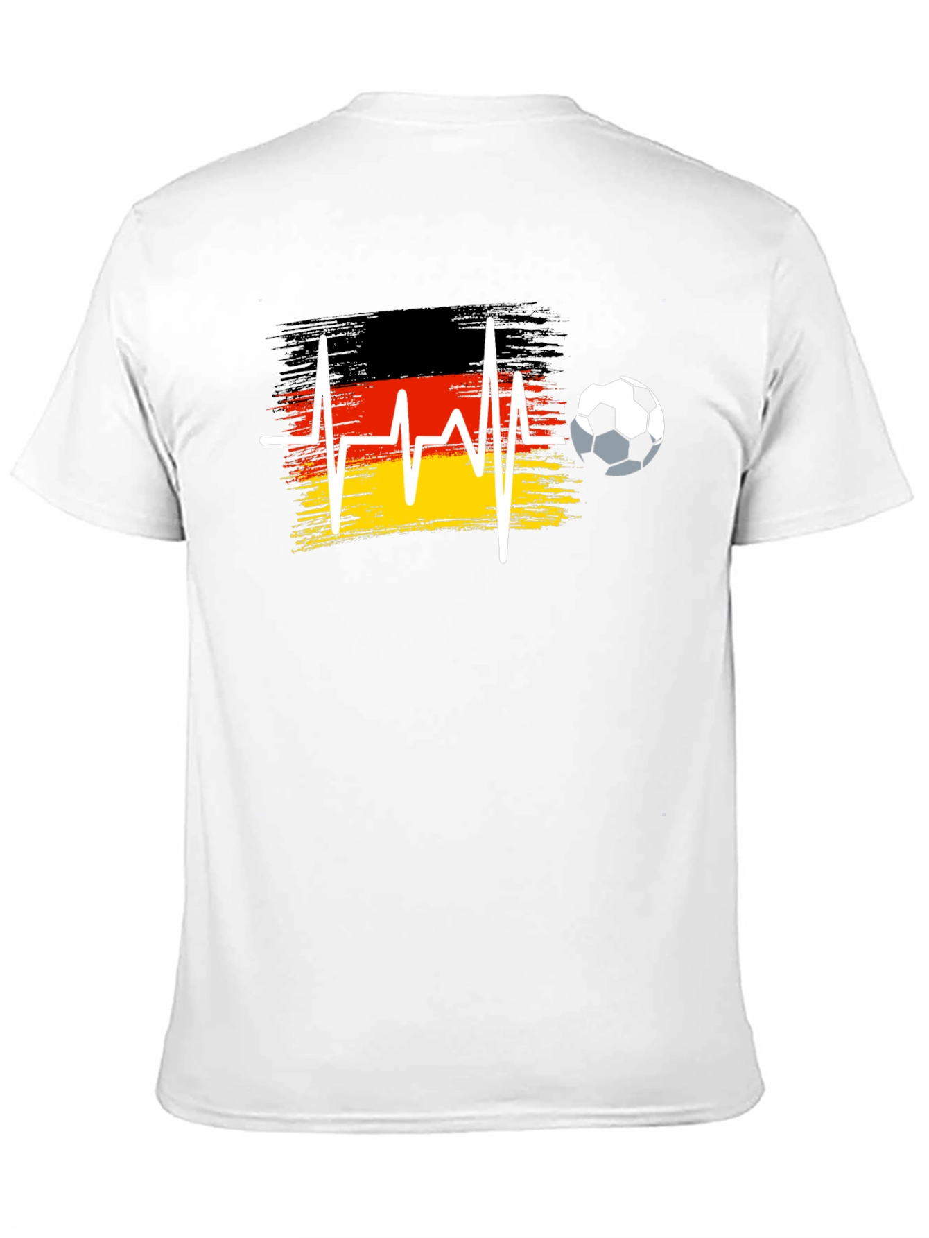 Germany Soccer Flag Heartbeat T-Shirt