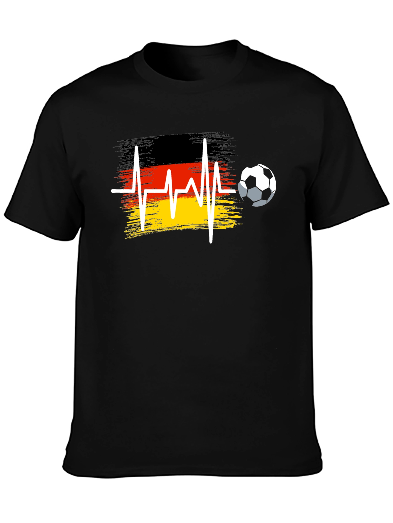 Germany Soccer Flag Heartbeat T-Shirt