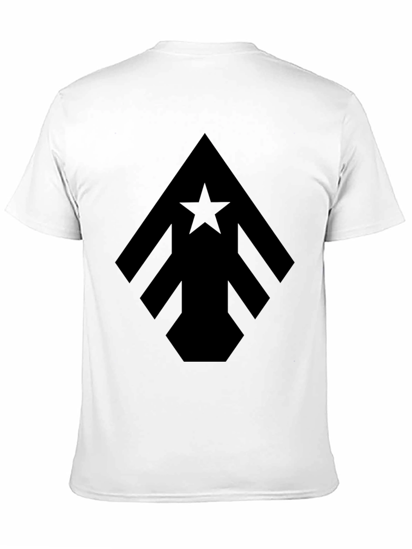 Geometric Star Arrow Black T-Shirt