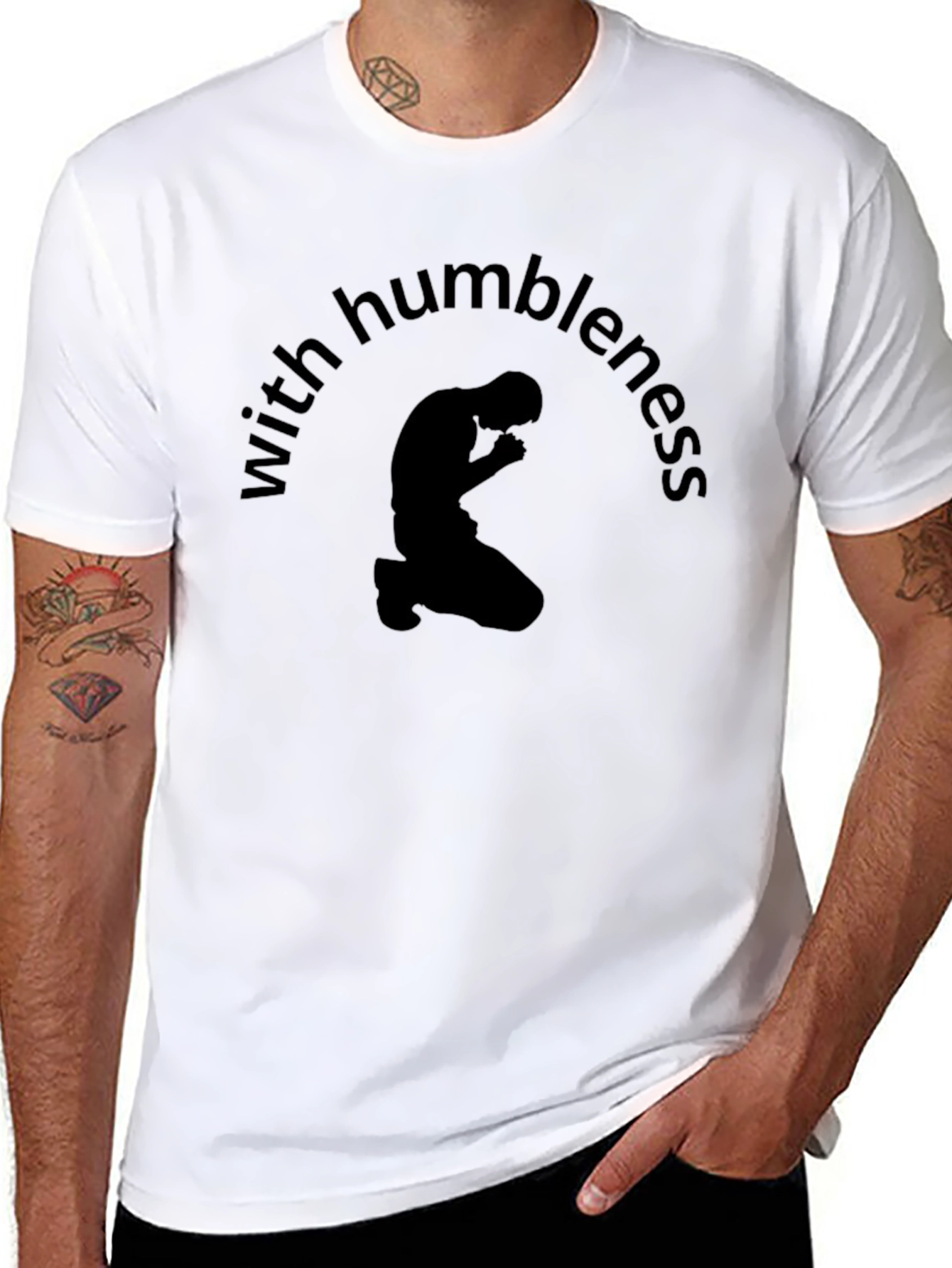 Humbleness Graphic Tee - Mens Black T-Shirt