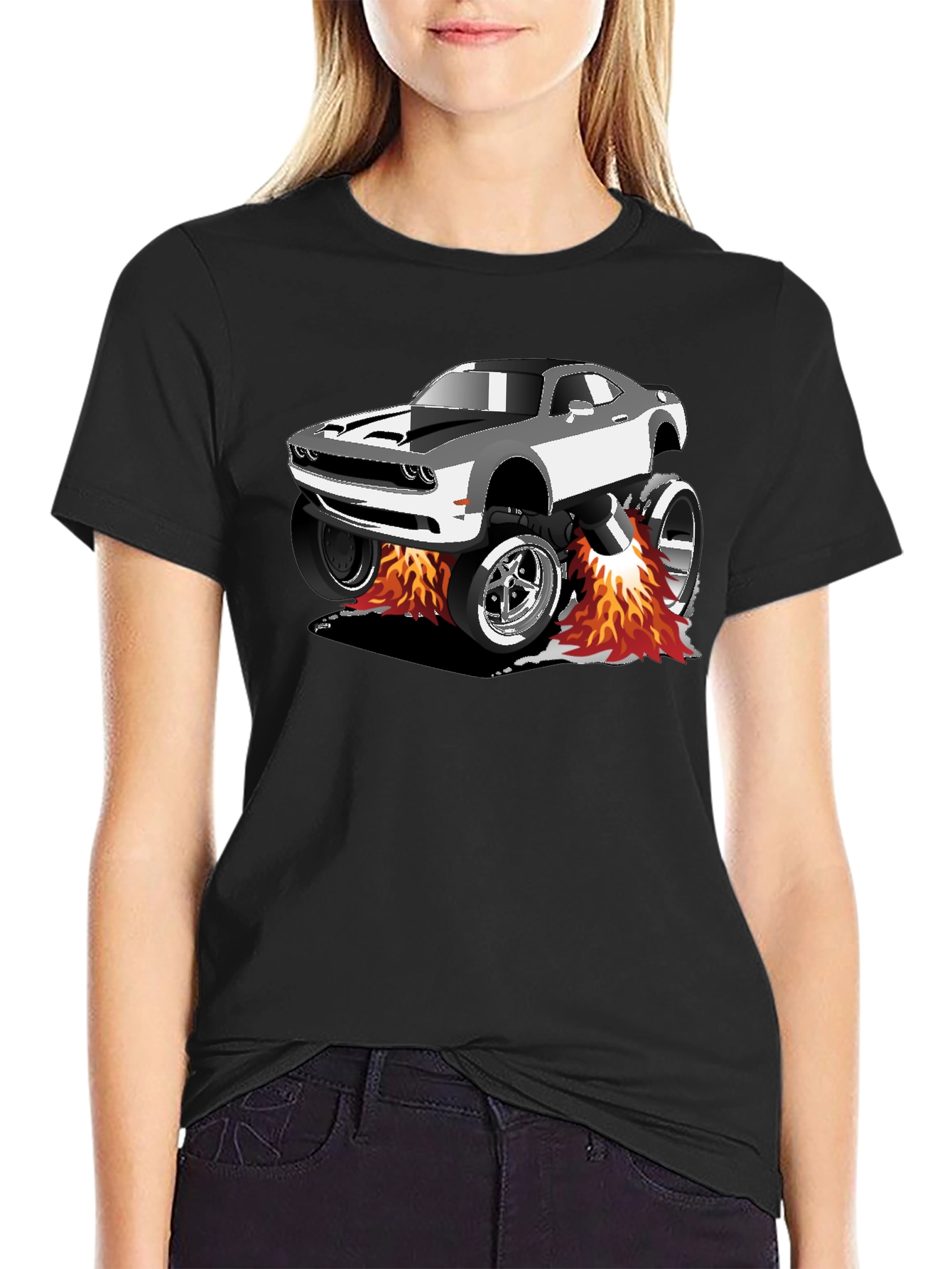 Monster Truck Car T-Shirt - Black