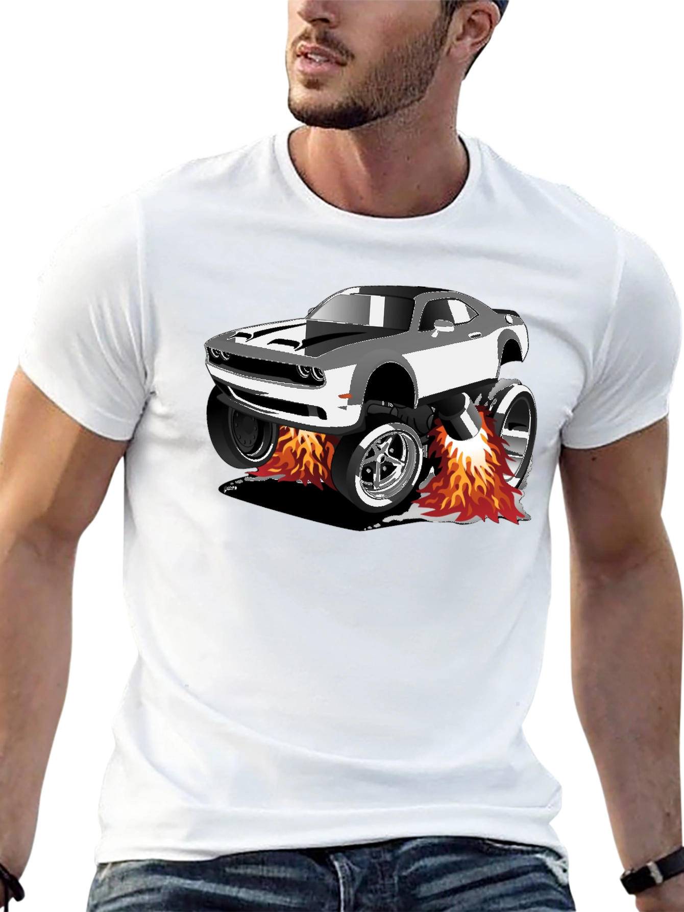 Monster Truck Car T-Shirt - Black