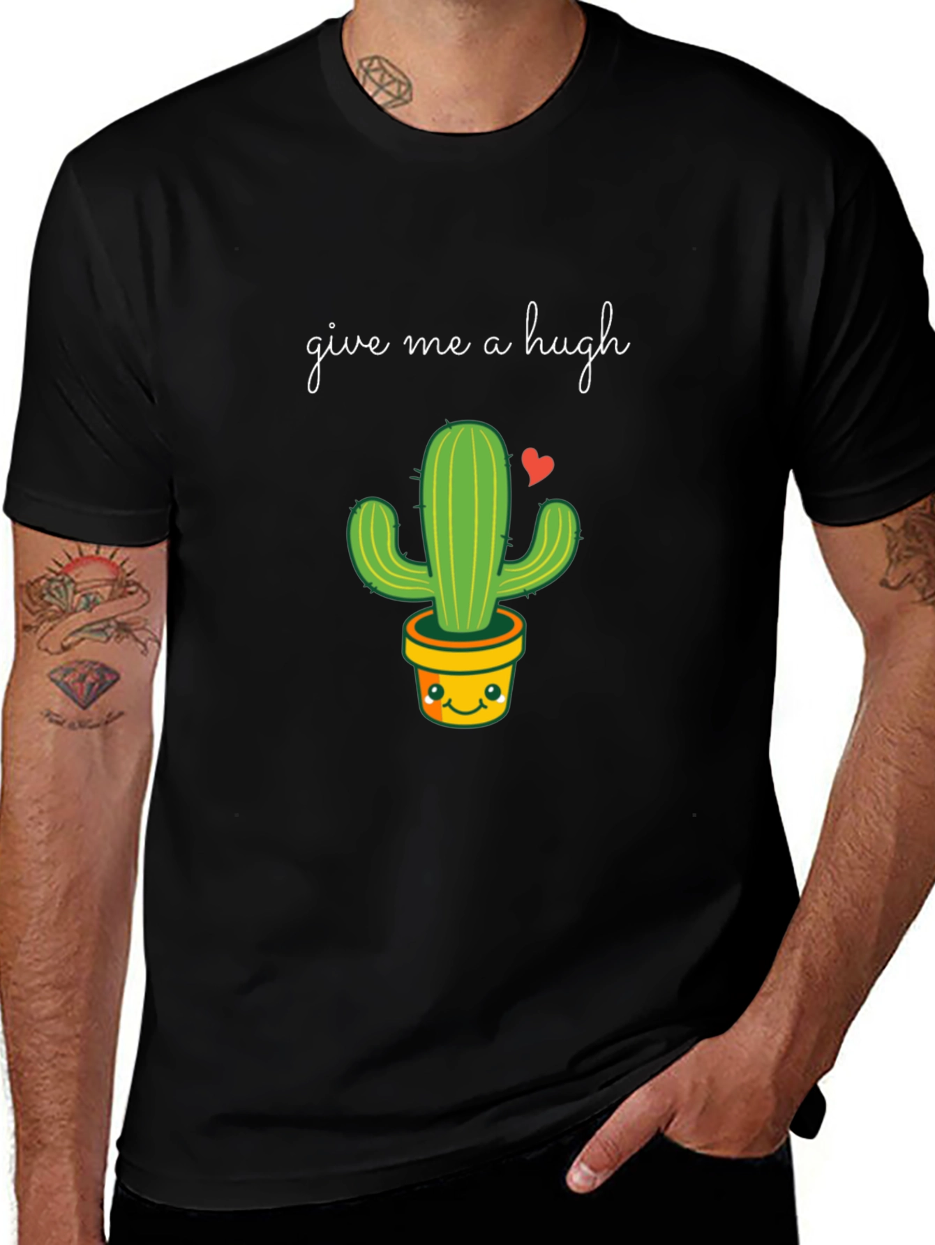 Give Me a Hugh Cactus T-Shirt