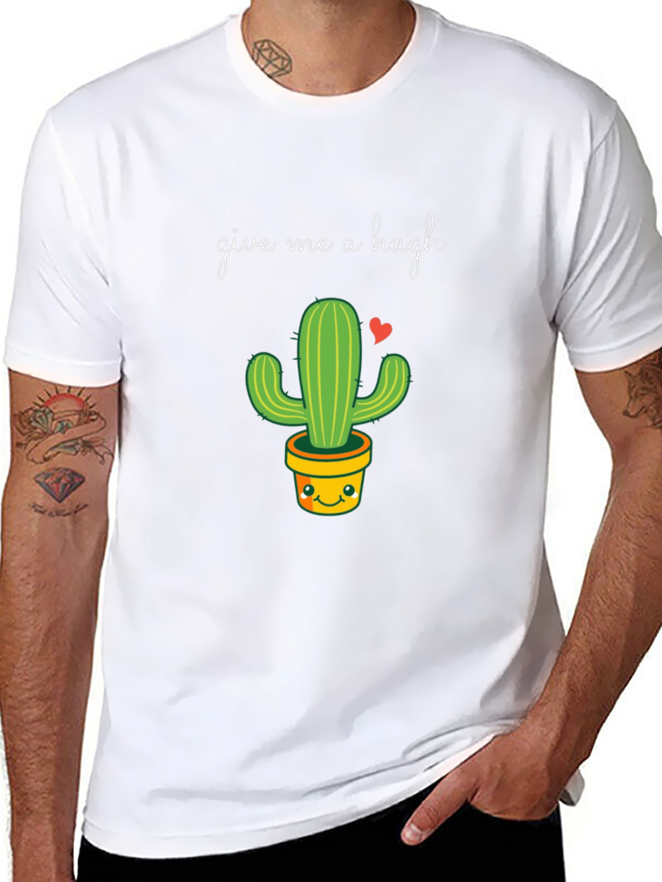 Give Me a Hugh Cactus T-Shirt