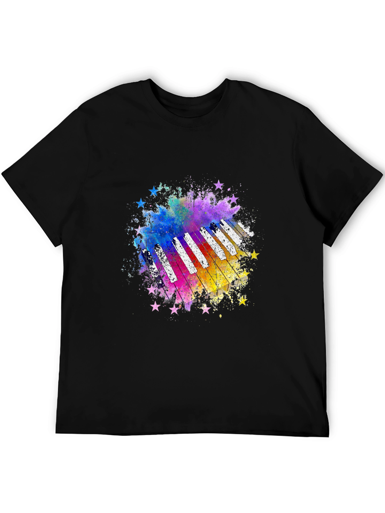Colorful Piano Star T-Shirt