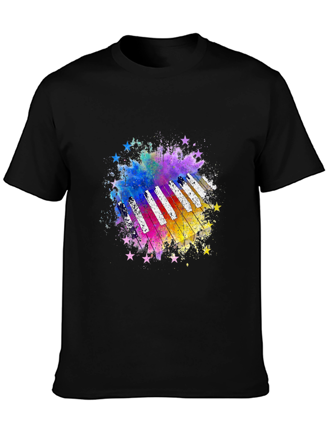 Colorful Piano Star T-Shirt