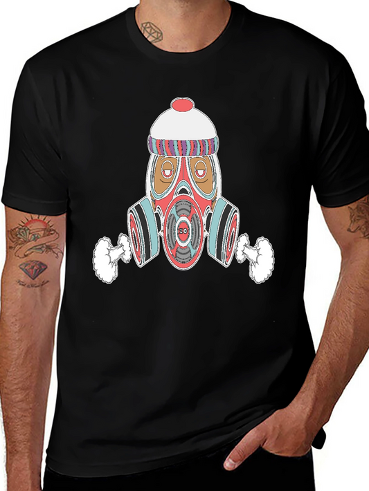 Gas Mask Graphic Tee - Urban Style