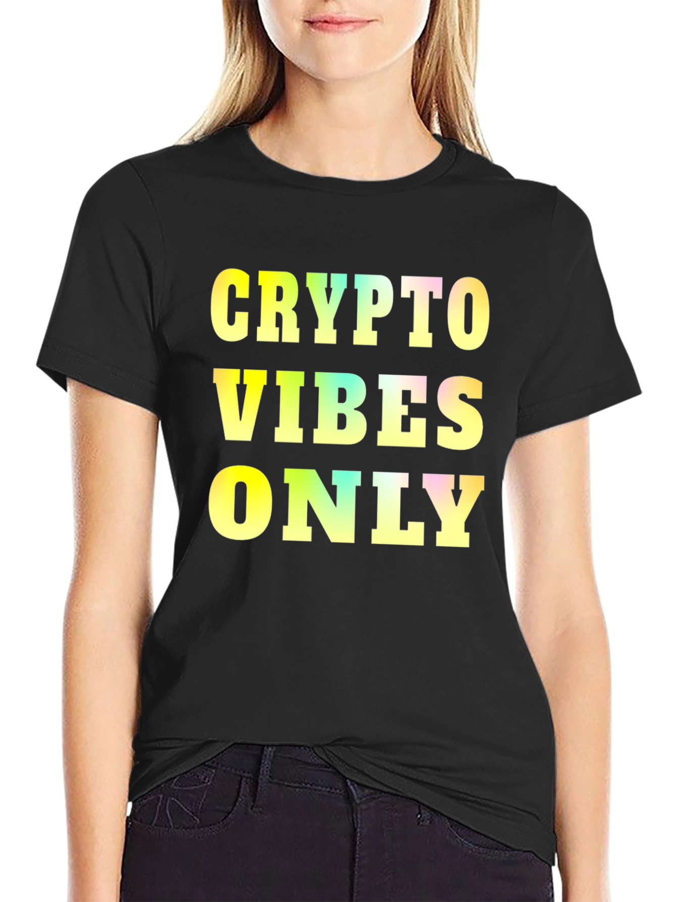 Crypto Vibes Only Black T-Shirt