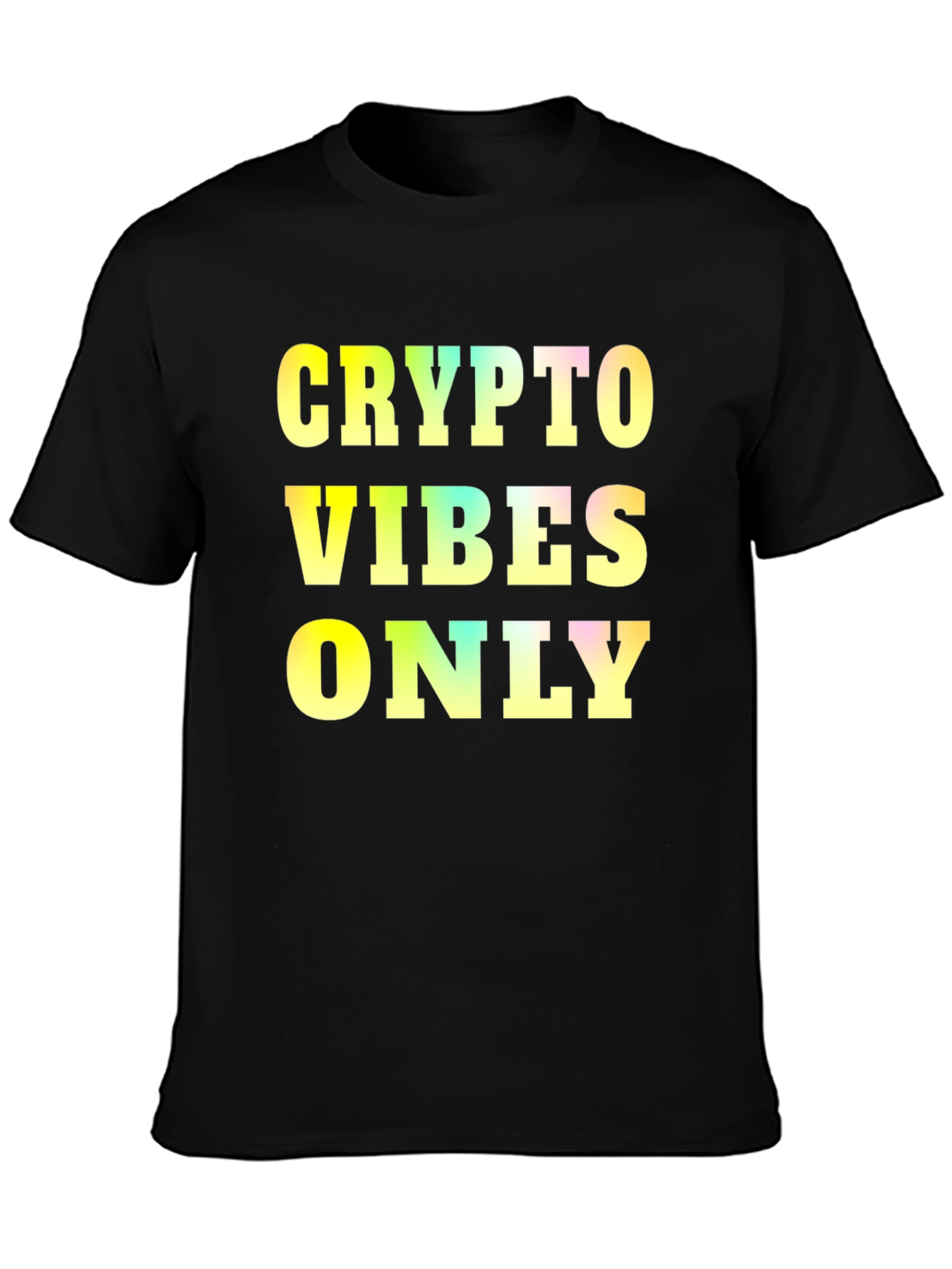 Crypto Vibes Only Black T-Shirt