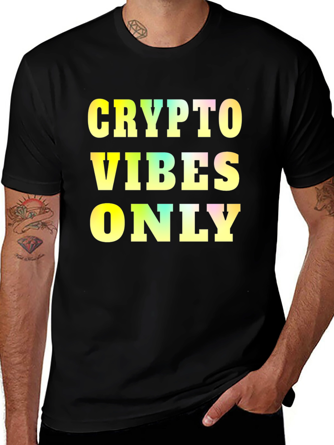 Crypto Vibes Only Black T-Shirt