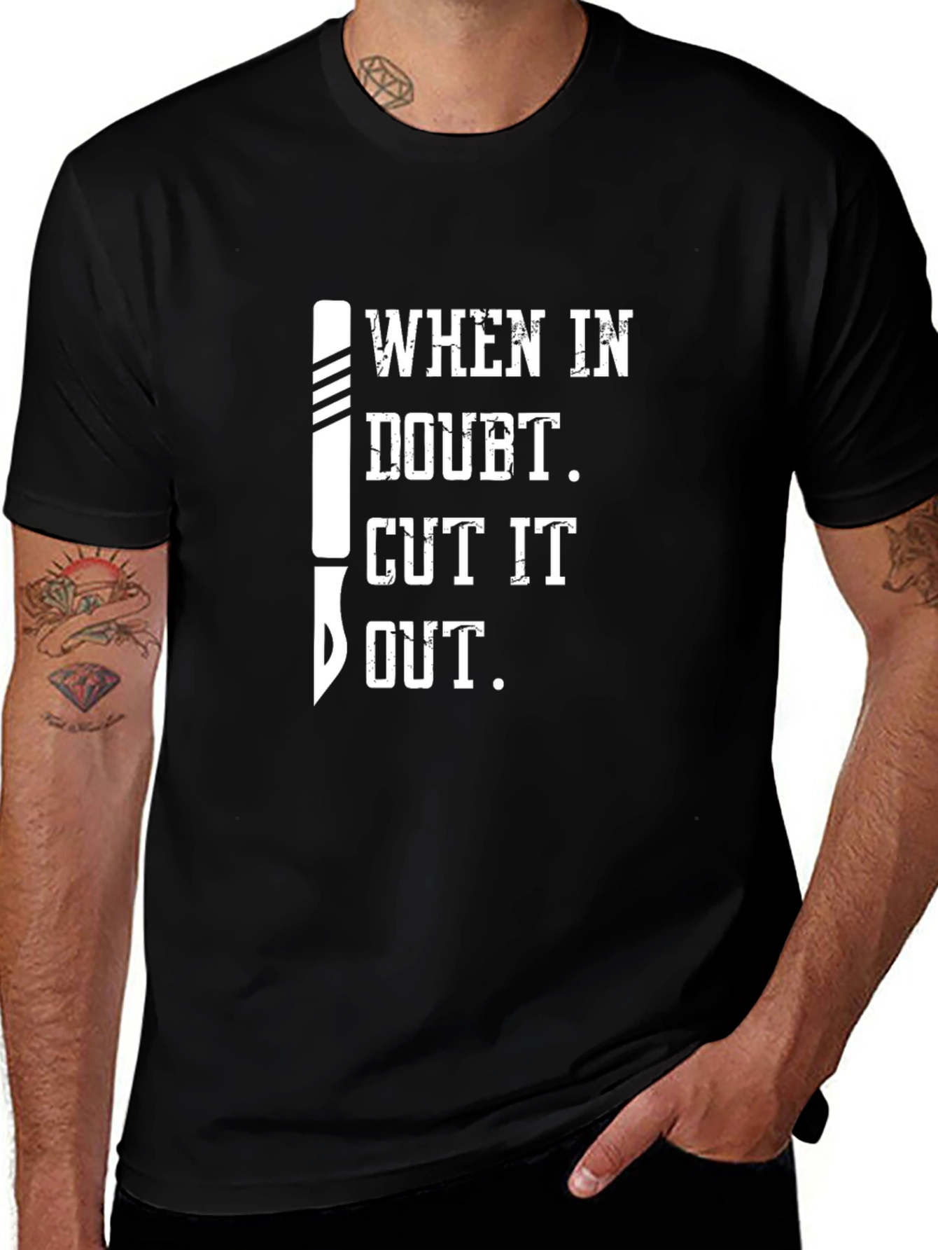 Cut It Out Graphic T-Shirt