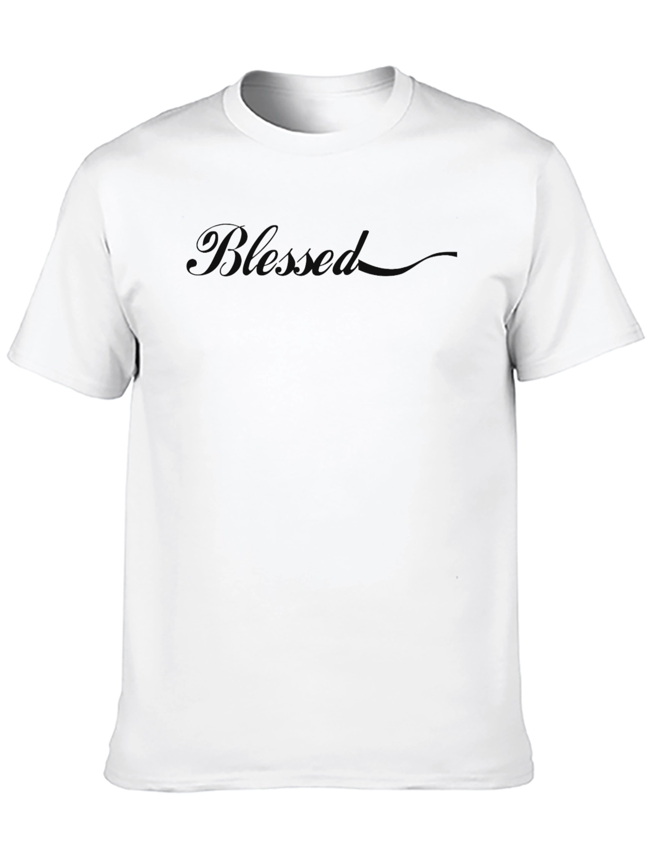 Blessed Black T-Shirt - Classic Crew Neck Soft Cotton