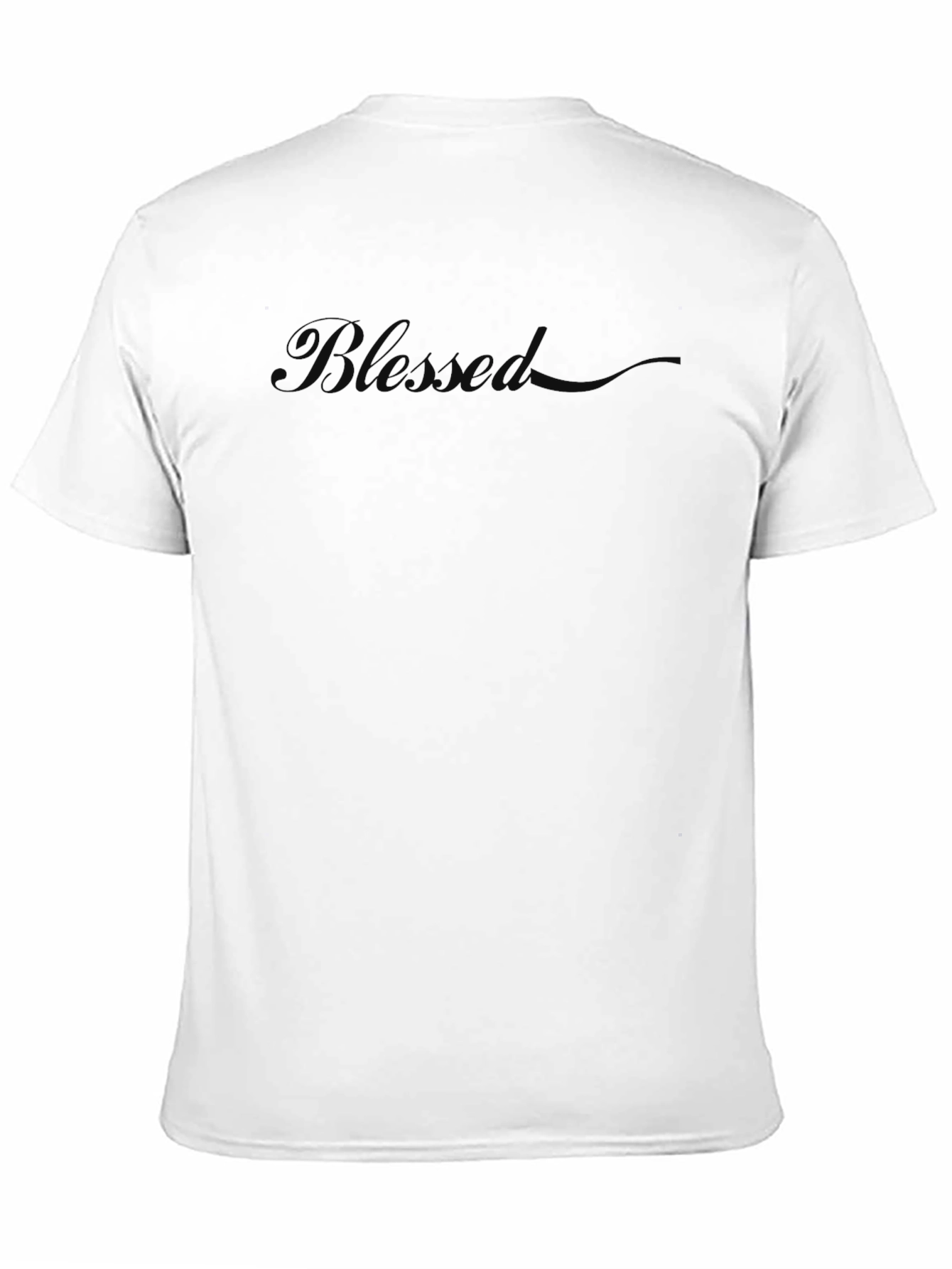 Blessed Black T-Shirt - Classic Crew Neck Soft Cotton