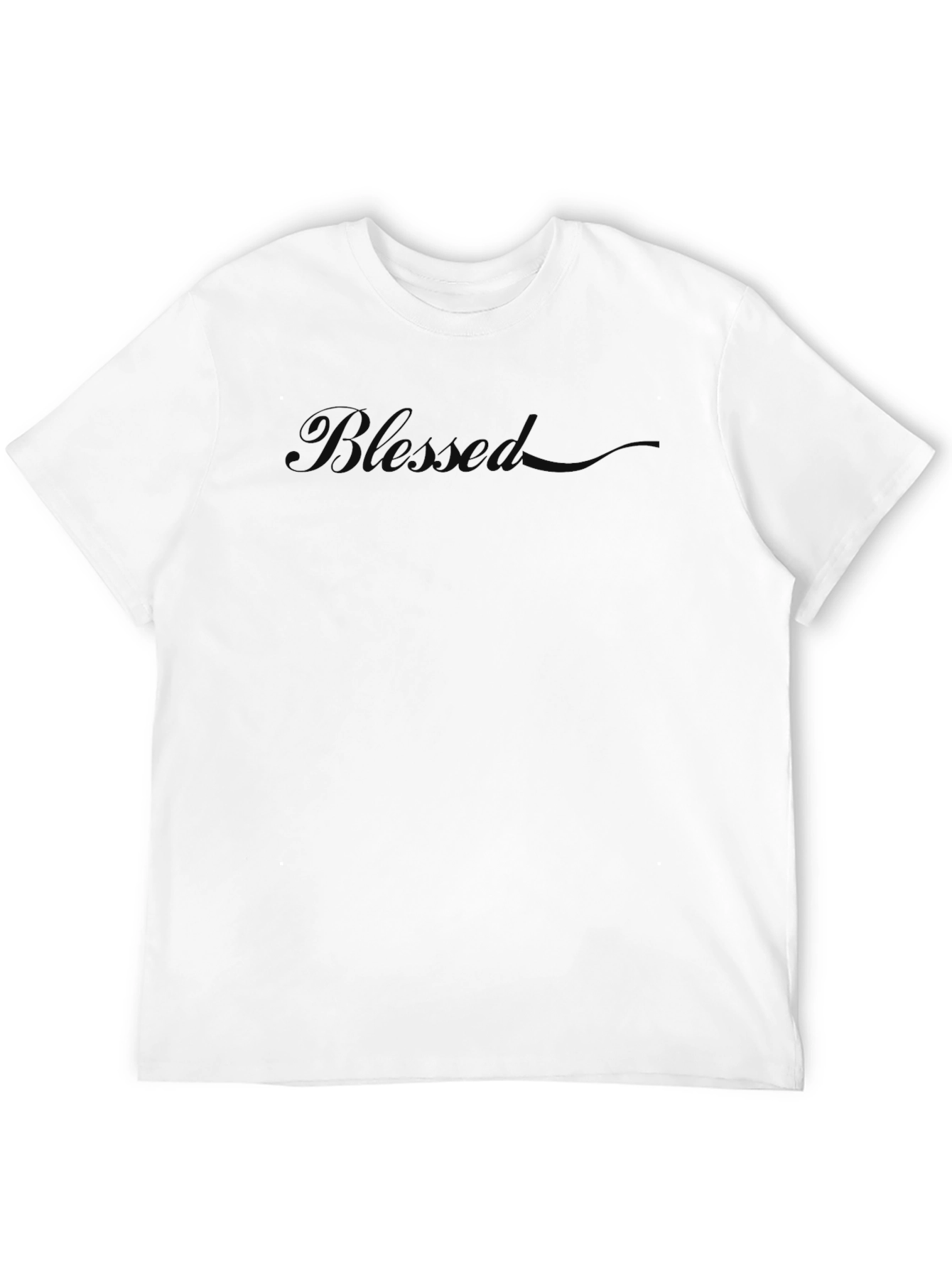 Blessed Black T-Shirt - Classic Crew Neck Soft Cotton