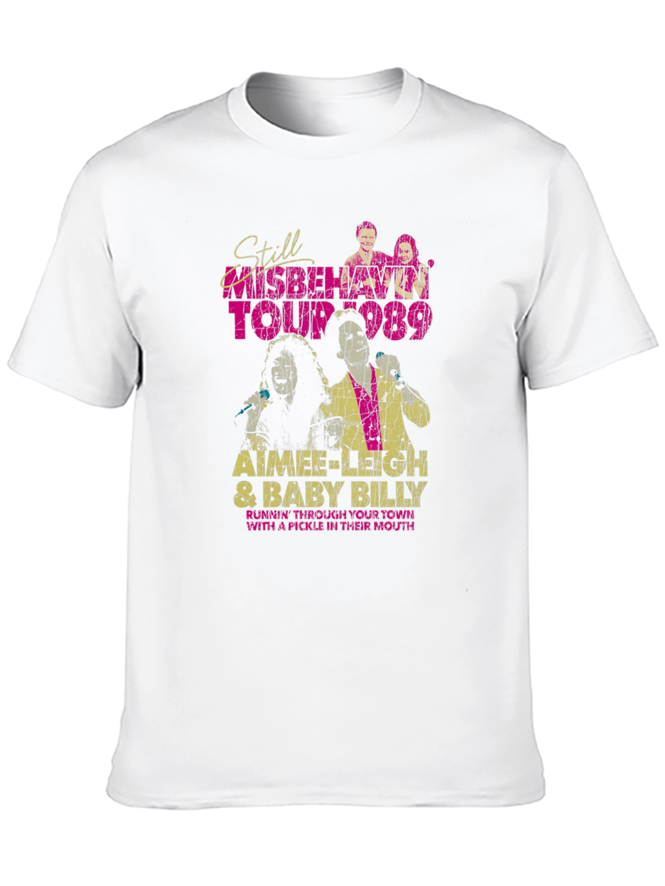 Still Misbehavin Tour 1989 Black Graphic T-Shirt