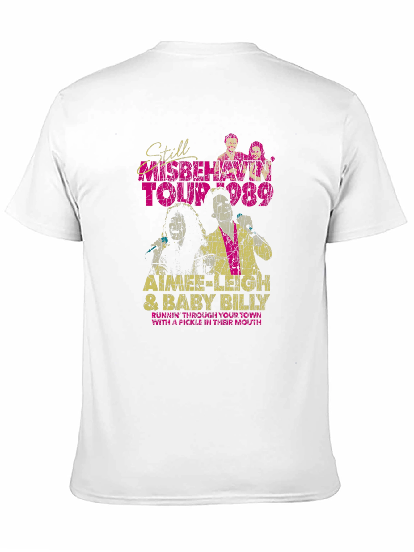 Still Misbehavin Tour 1989 Black Graphic T-Shirt