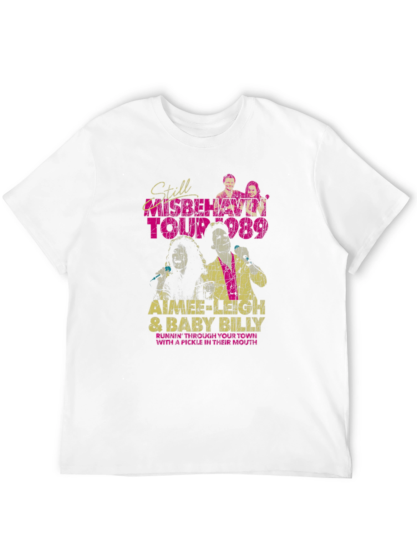 Still Misbehavin Tour 1989 Black Graphic T-Shirt