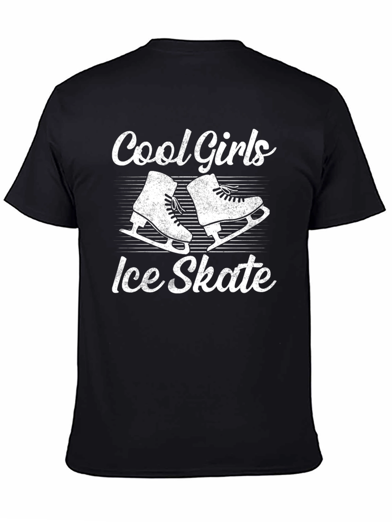 Cool Girls Ice Skate Black T-Shirt