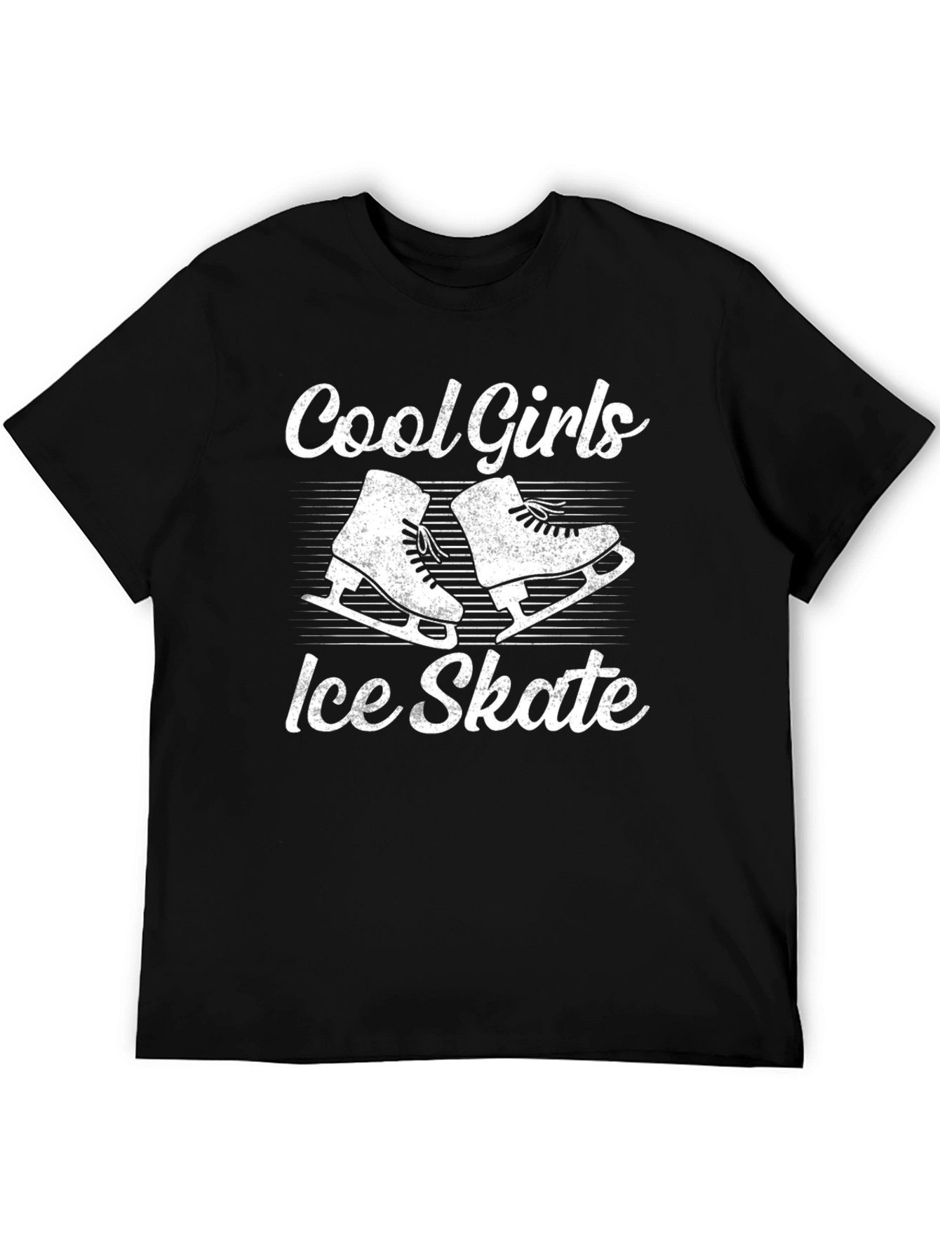 Cool Girls Ice Skate Black T-Shirt