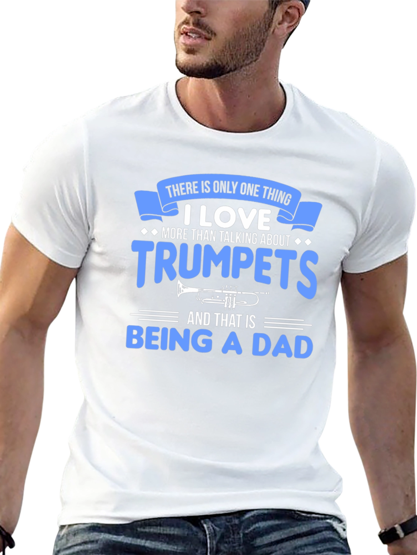 Trumpet Dad T-Shirt - Musician Father Gift