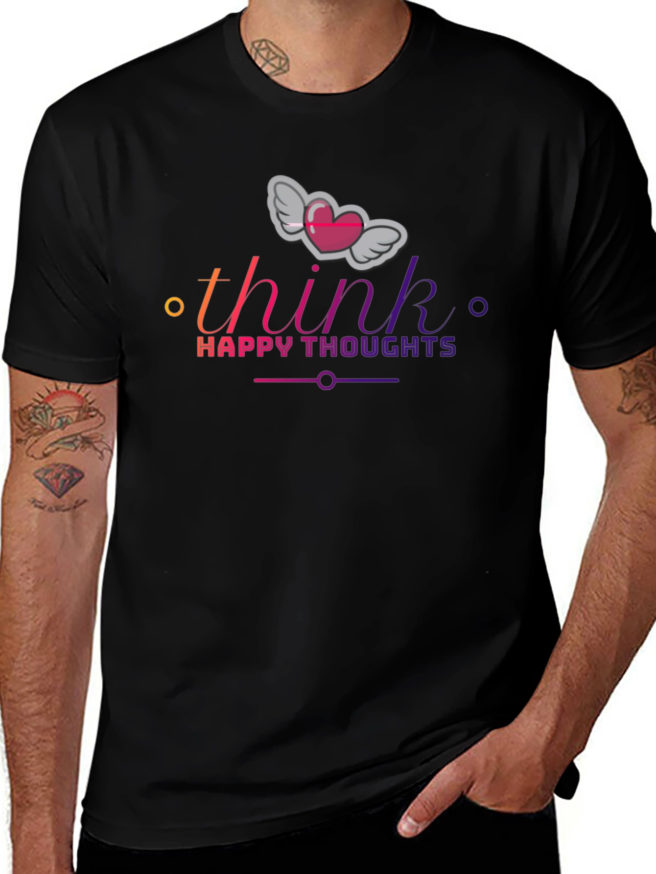 Think Happy Thoughts Graphic T-Shirt