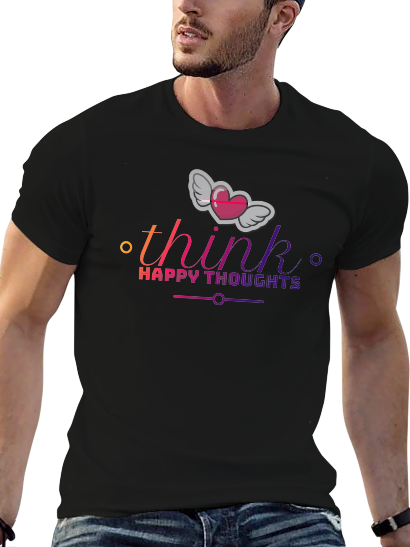 Think Happy Thoughts Graphic T-Shirt