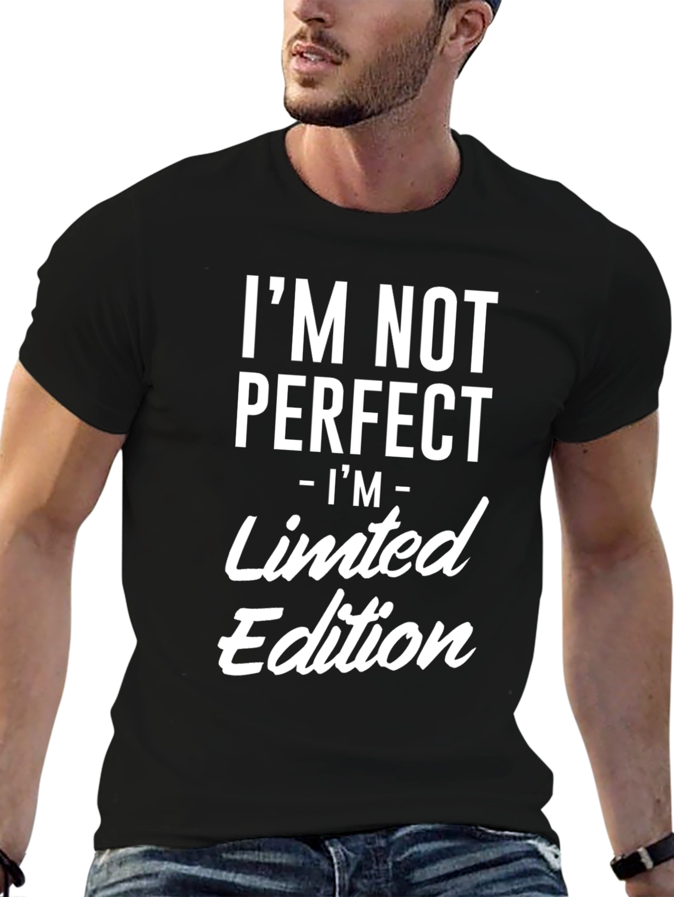 Im Not Perfect Limited Edition Black Tee