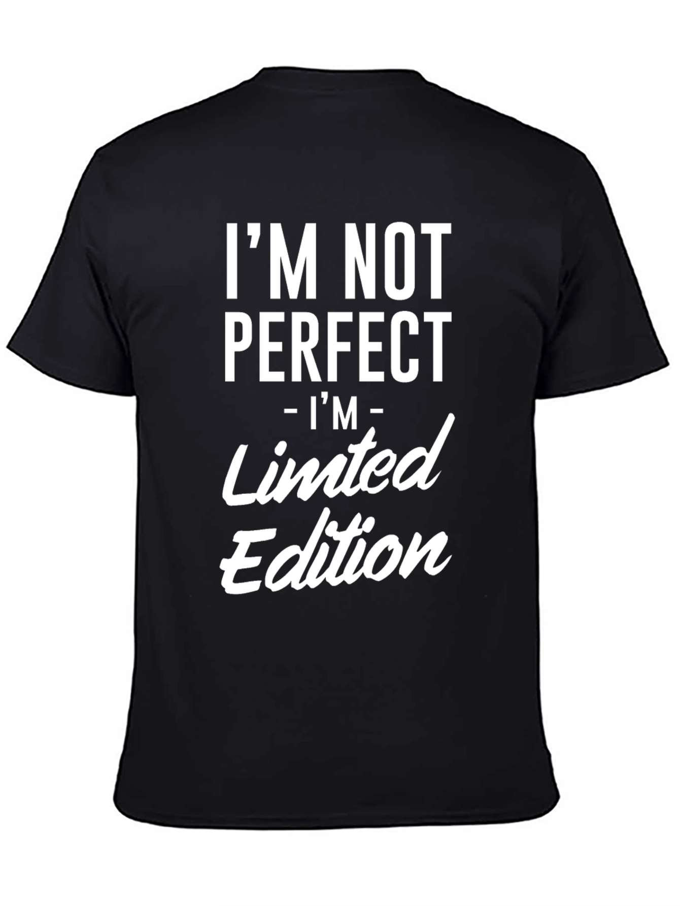 Im Not Perfect Limited Edition Black Tee
